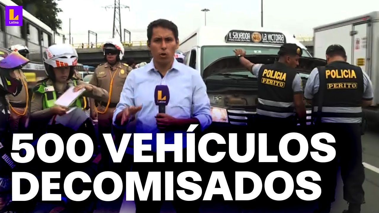 Megaoperativos en Lima: Colectivos, motos y carros privados son intervenidos la Panamericana Sur