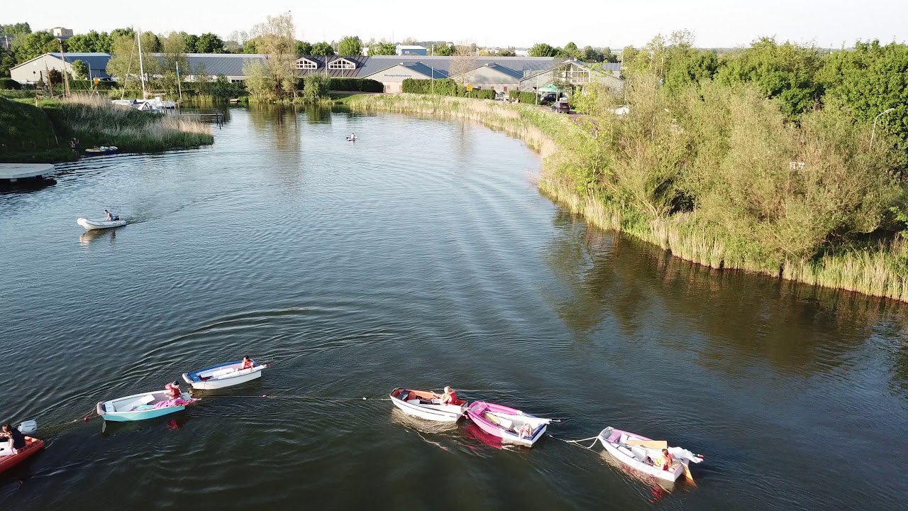Lange zwemparcours kinder triathlon