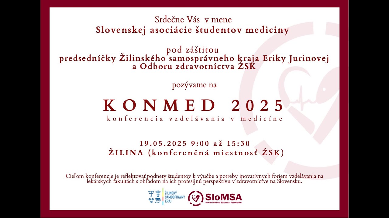 KONMED 2025 - Konferencia vzdelávania v medicíne