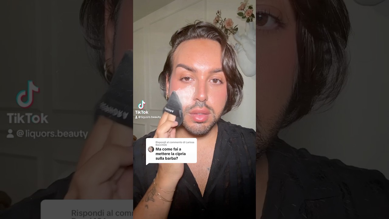 barba con la cipria??? #barba #makeup #maninmakeup