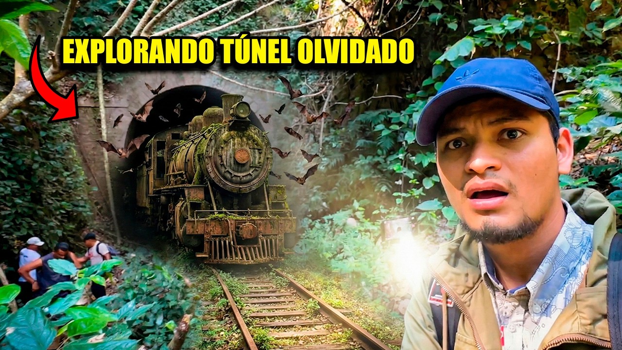 El túnel del tren que atraviesa esta montaña en El Salvador (Antes de la carretera Panamericana) 