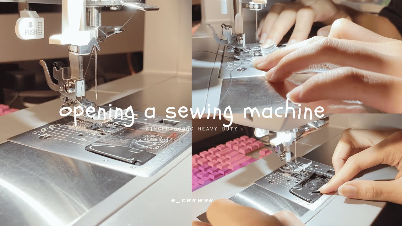 opening a SINGER 6600C sewing machine || sewing vlog