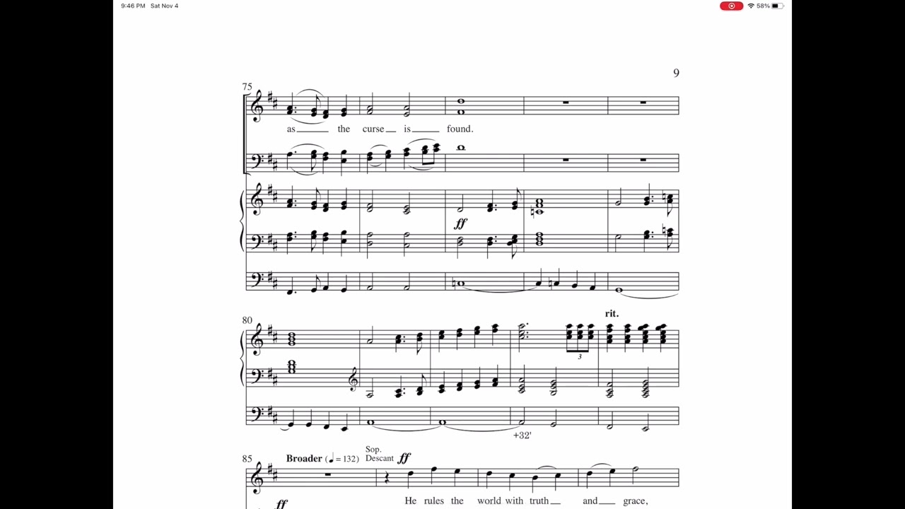 Joy to the World Descant
