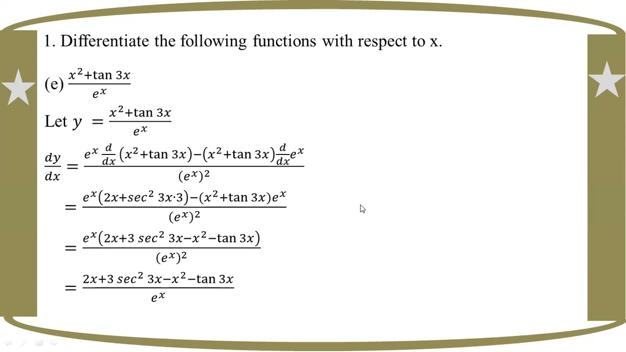 # Grade 12 Math (ch 8) Ex (8.4) - No. 1 (e,f)