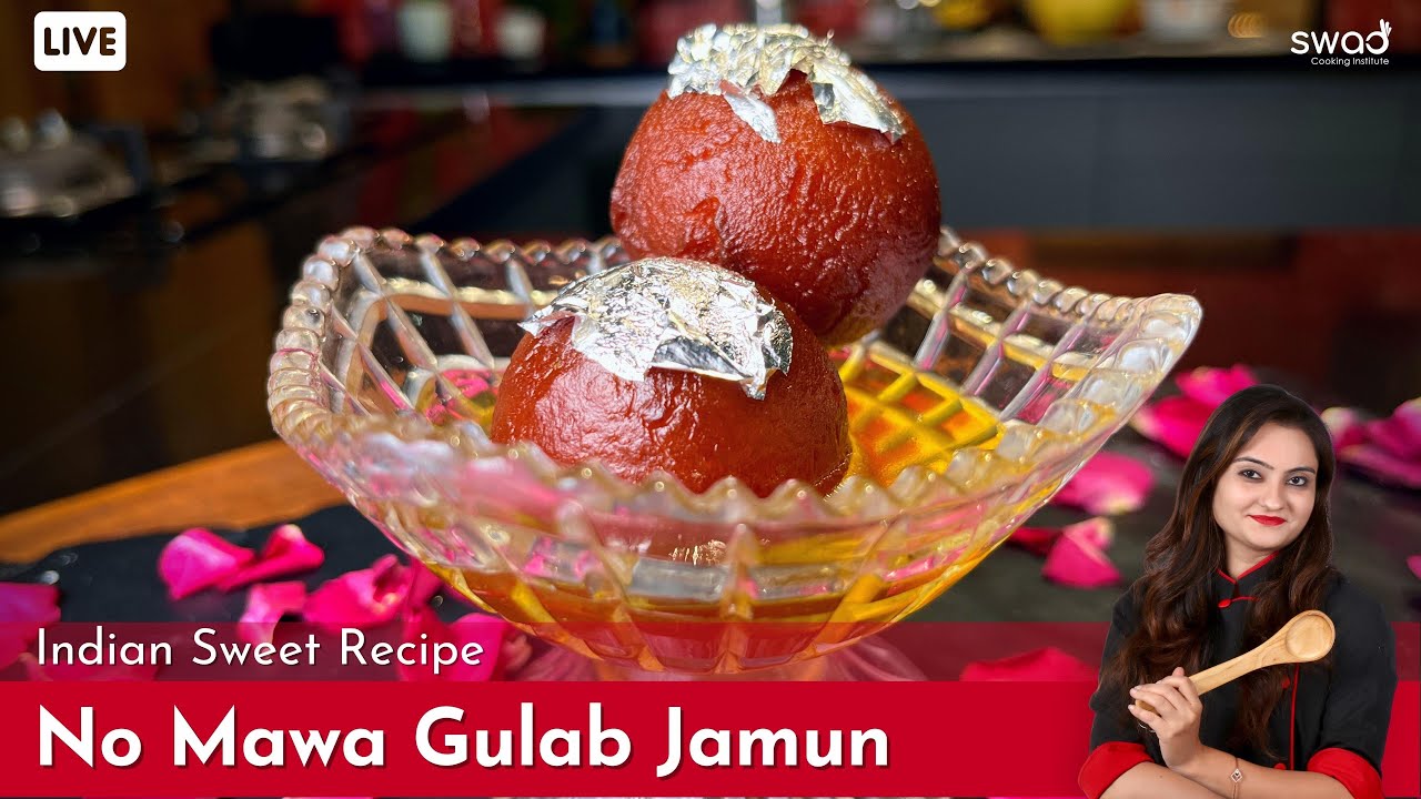 No Mawa Gulab Jamun Recipe | गुलाब जामुन रेसिपी | How To Make Soft and Perfect Gulab Jamun At Home