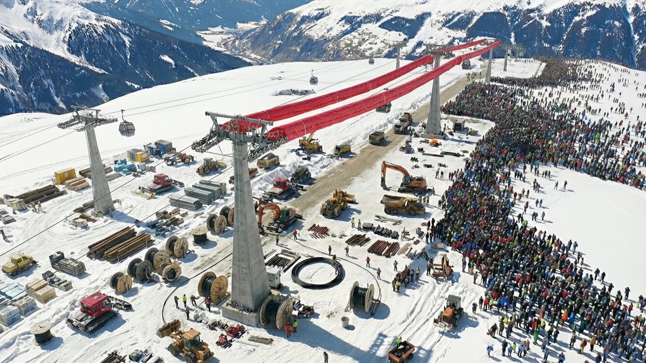 How Europe’s Engineers Built The Steepest Cable Cars Ever on Alpine Cliffs