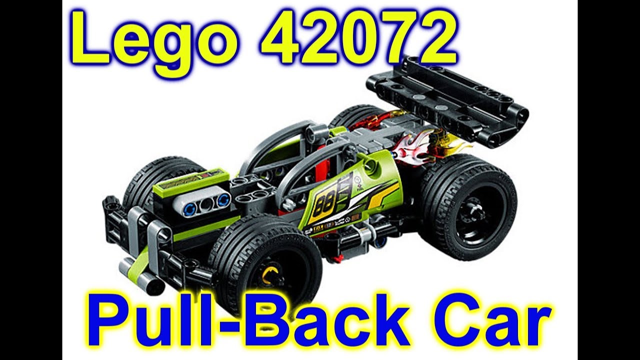 Lego Green Pull Back Car 42072 WHACK Unbox and Build Stop Motion