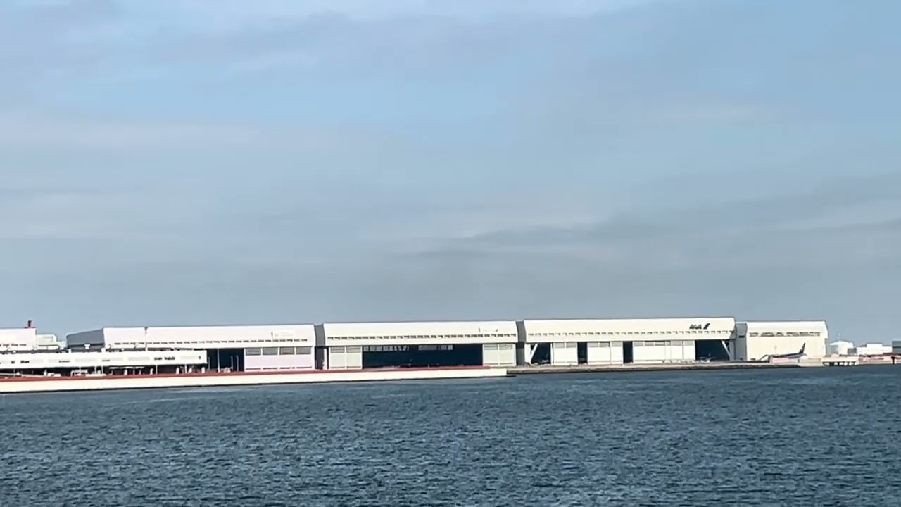 2026年2月12日多摩川･飛行機･雲空