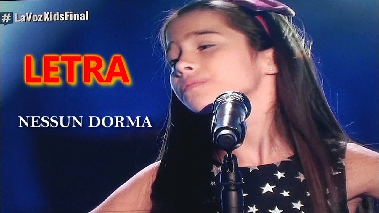 MELANI - NESSUN DORMA -LETRA - YOUTUBE
