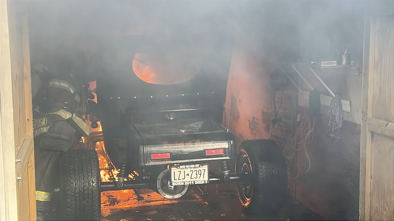 Roadster and Garage Fire Extinguished, Dec. 8th, 2025