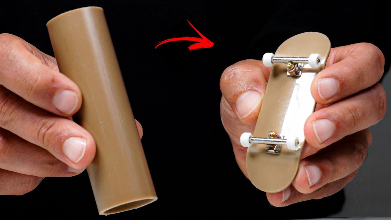Fingerboards Feitos com Canos de PVC - DIY skate de dedo