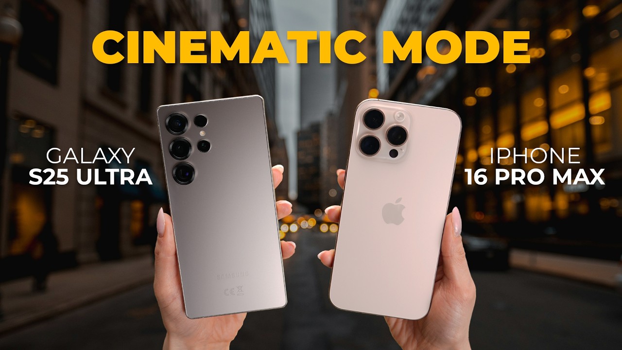 Galaxy S25 Ultra vs iPhone 16 Pro Max - CINEMATIC Video Comparison!