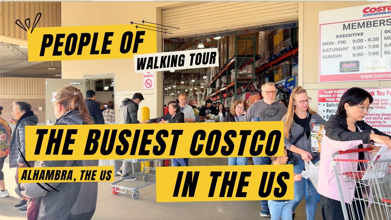 Costco Alhambra Walking Tour 🇺🇸 | Real Life Sounds | No Music, No Talking | ASMR Shopping Experience
