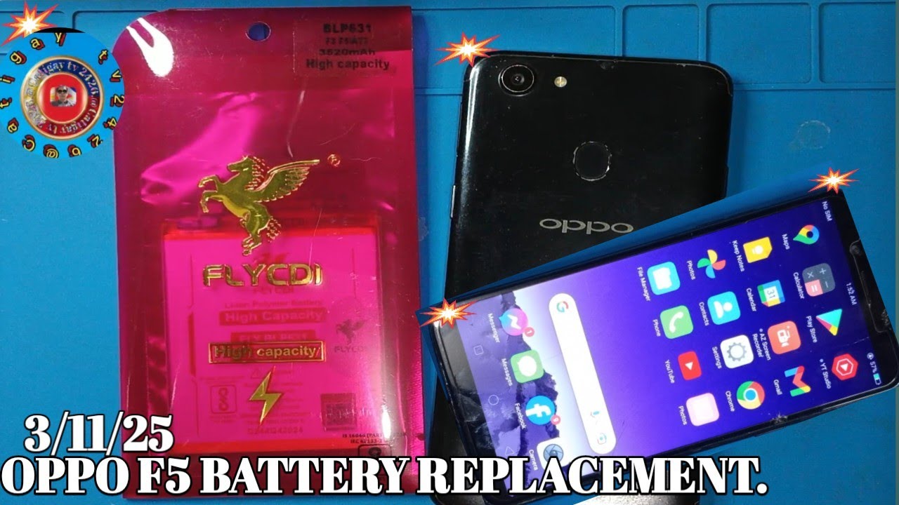 ЗАМЕНА АККУМУЛЯТОРА OPPO F5.