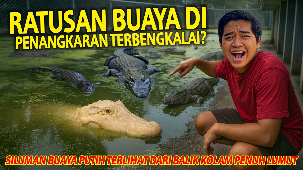 RATUSAN BUAYA GANAS DI PENANGKARAN BUAYA TERBENGKALAI! NGERI LIAT BUAYA SEDEKAT DAN SEBESAR INI!