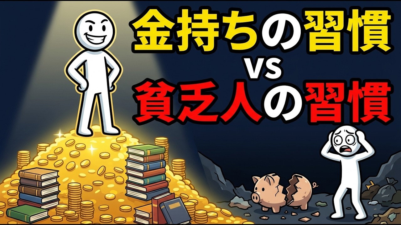 「金持ちの習慣 vs 貧乏人の習慣」1年後37倍に成長する複利の魔法