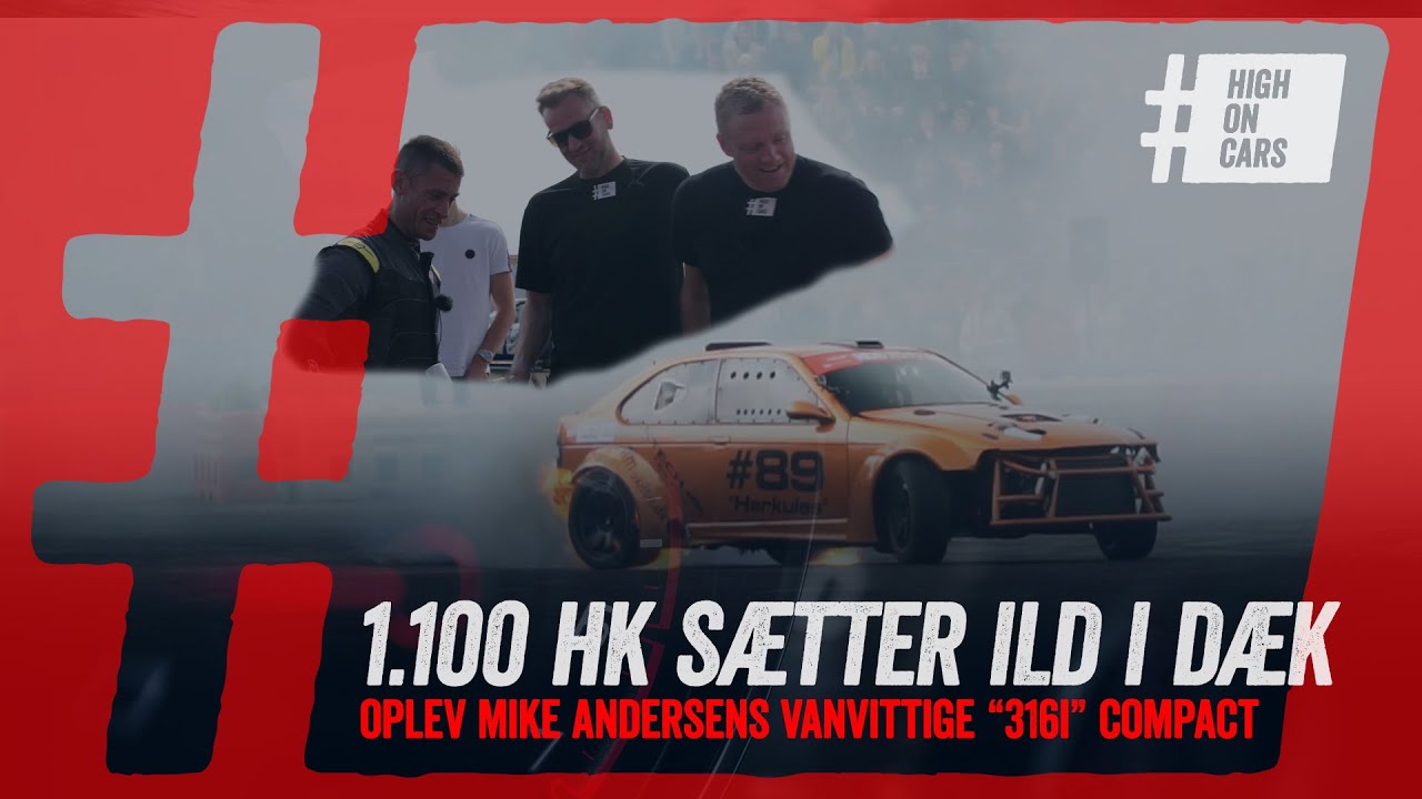 BMW 3-serie Compact med 1.100 hk er så vild, at der går ild i dækkene