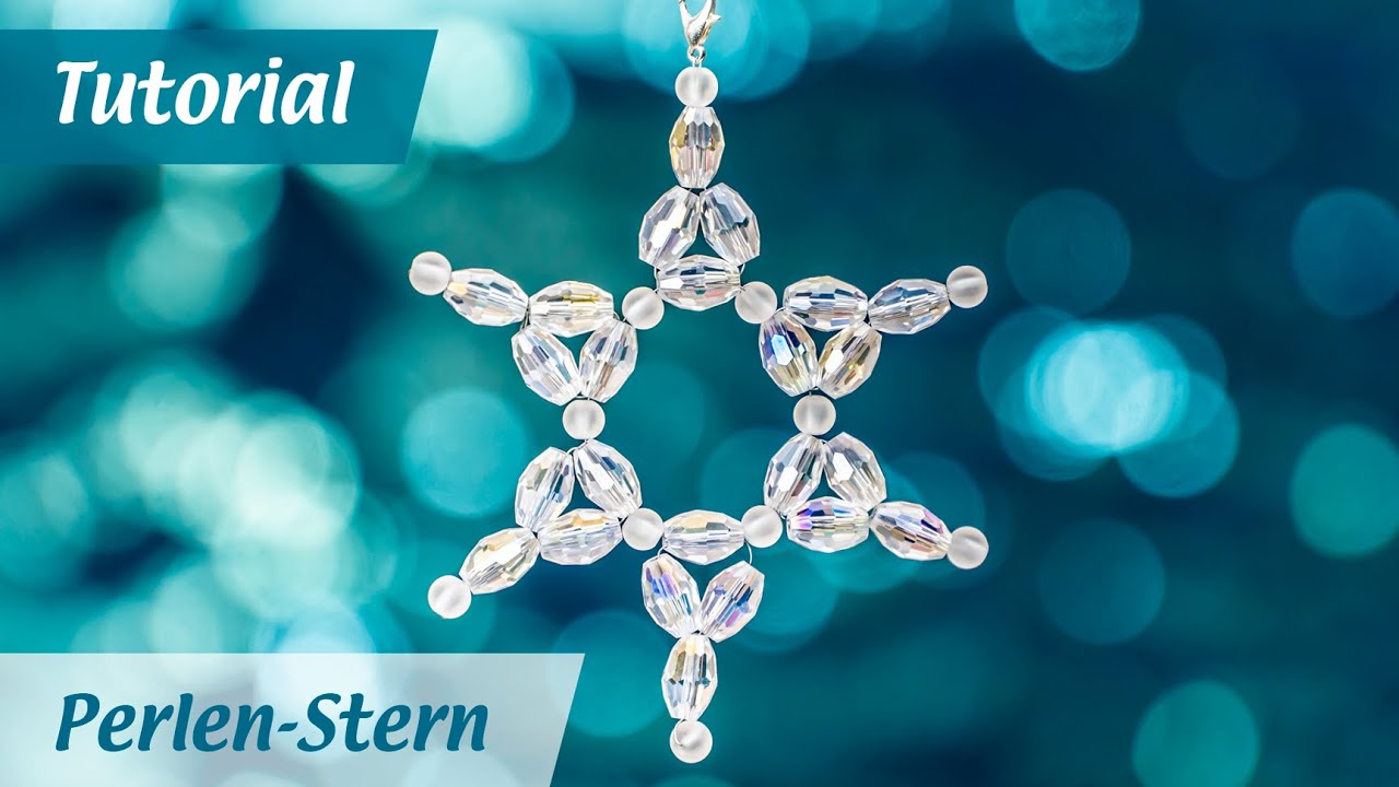 Sterne & Eiskristalle aus Perlen basteln