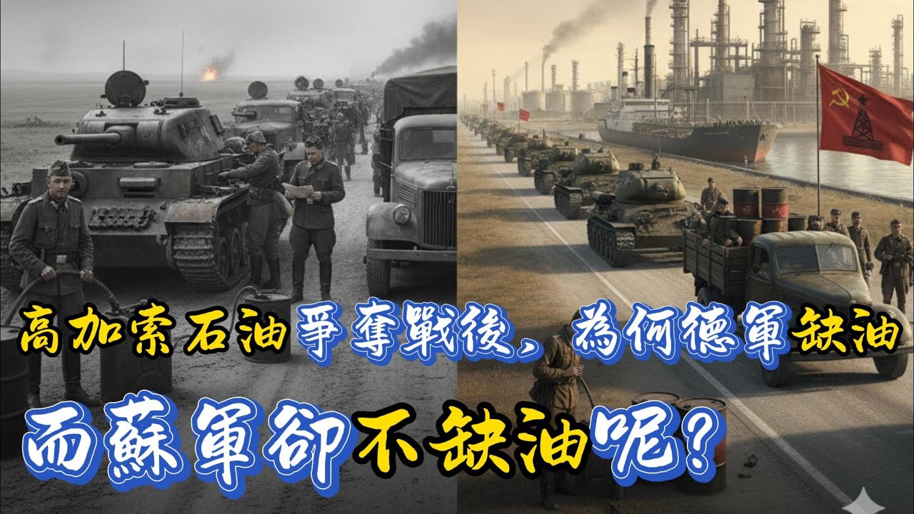 高加索石油爭奪戰後，為何德軍缺油而蘇軍反而不缺油呢？