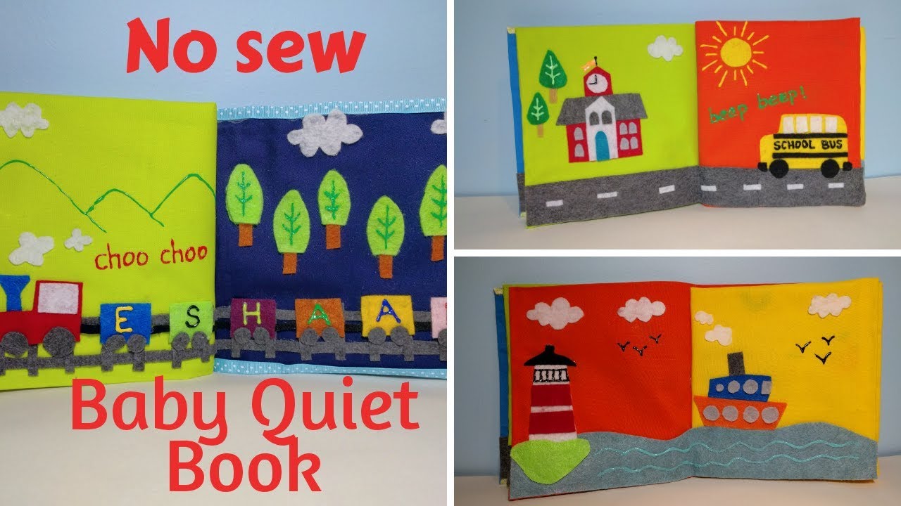 Baby Quiet Book/ No sew DIY step by step tutorial | DIY My Space