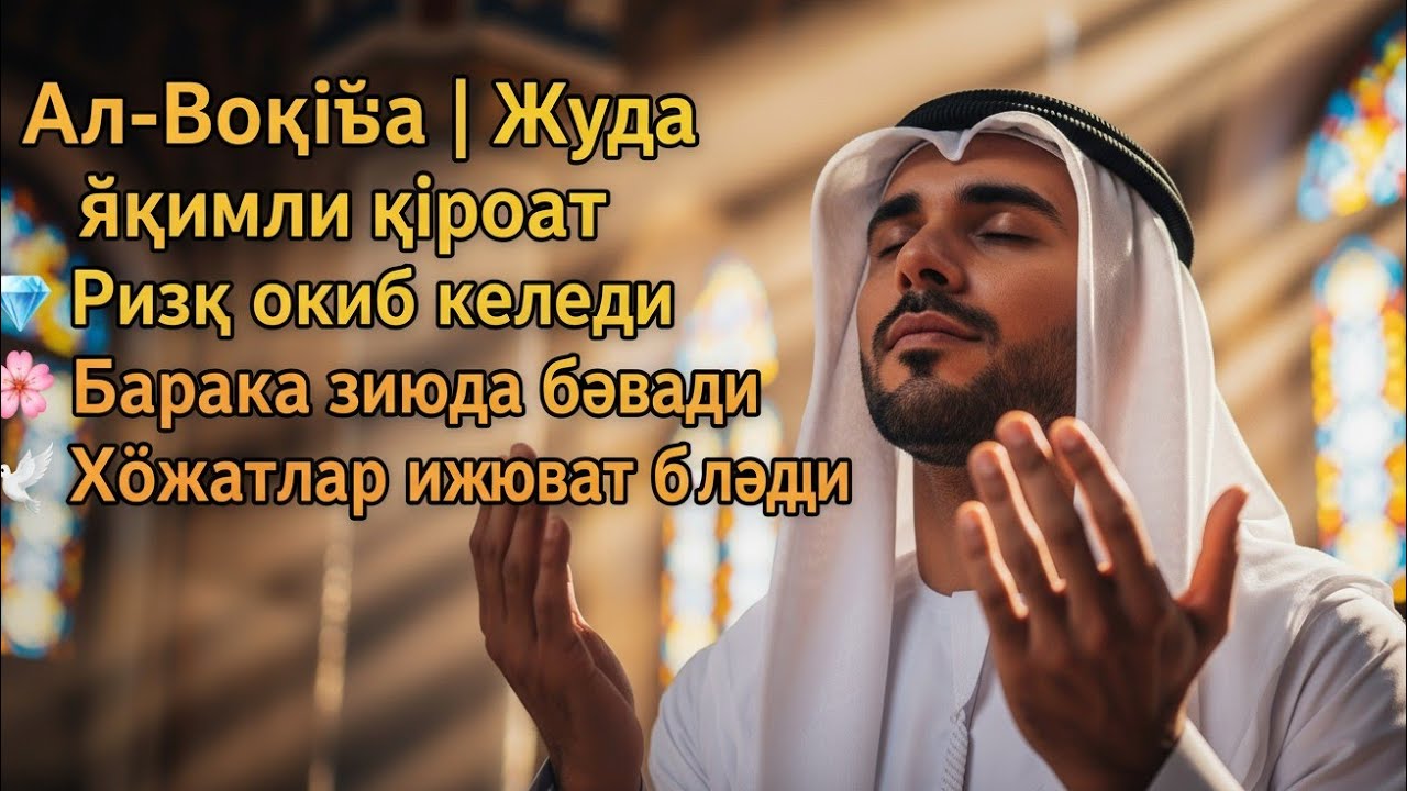 Ҳар куни ўқиладиган Сура Ал-Воқиъа | Катта фазилат ва баракаJika Anda ingin: