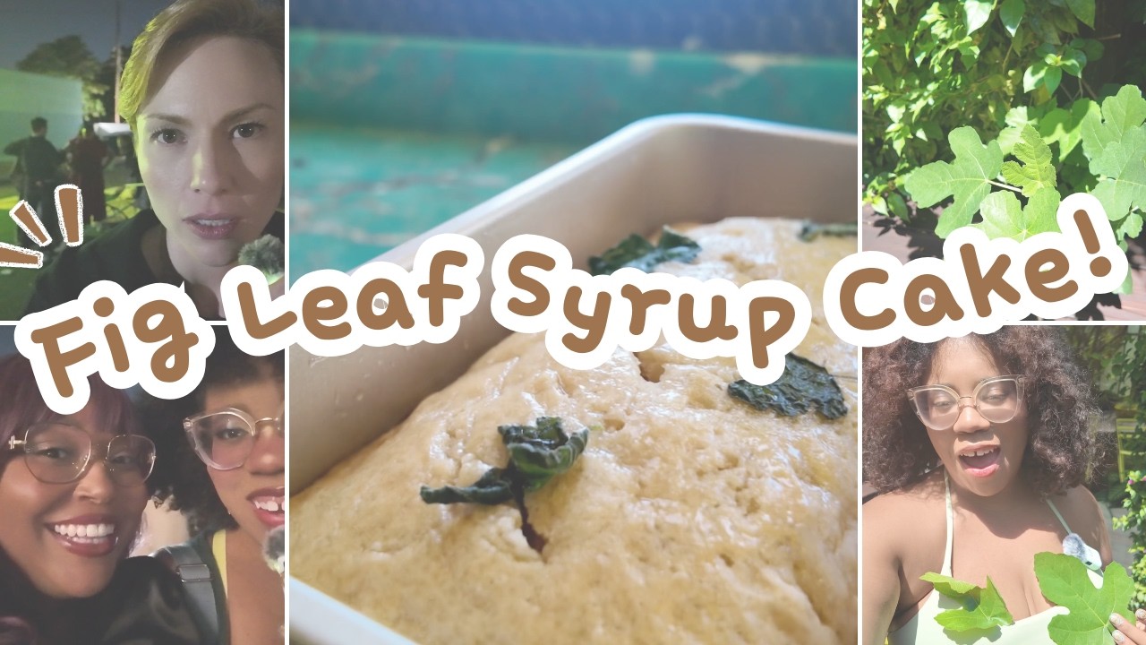 FIG LEAF SYRUP CAKE - No figs? No problem!