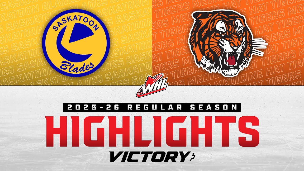 Saskatoon Blades at Medicine Hat Tigers 9/27 | WHL Highlights 2025-26