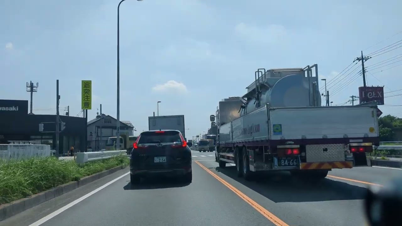 Car drive camera Japan 埼玉県春日部市→越谷市 #automobile #車載カメラ #車載動画 