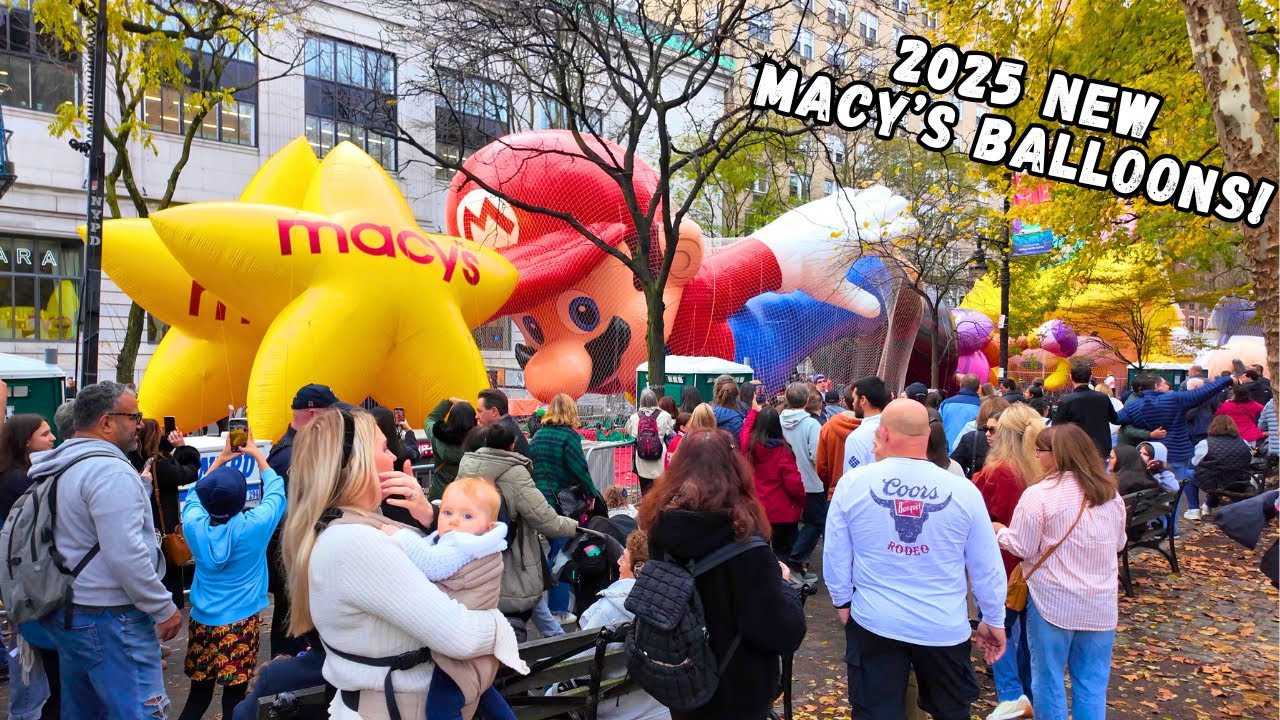 ✨ Macy's Thanksgiving Day Parade Balloon Inflation 🦃 BEST NEW BALLOONS For Macy's Parade 2025 🎄