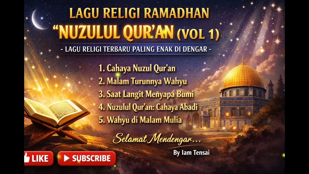 LAGU RELIGI RAMADHAN TERBAIK - NUZULUL QURAN ( VOL 1 )