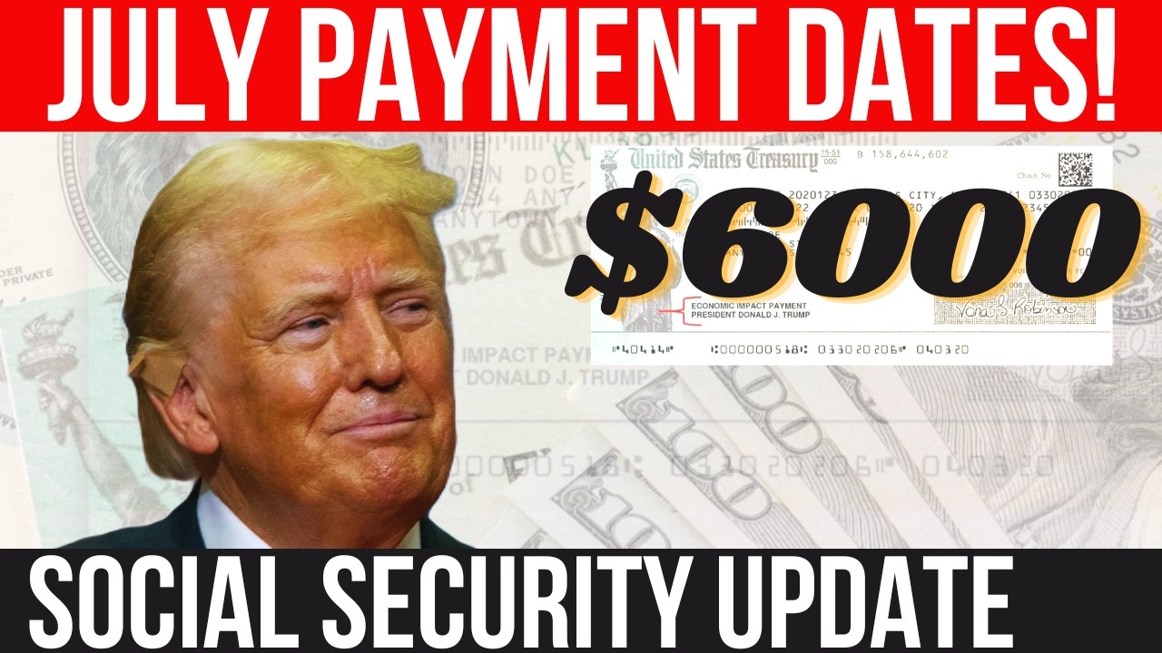 6000 $ ДЛЯ ПОЖИЛЫХ И ДАТЫ ВЫПЛАТ ЗА ИЮЛЬ! СОЦИАЛЬНОЕ ОБЕСПЕЧЕНИЕ! Выплаты SSA, SSI, SSDI | Новост...