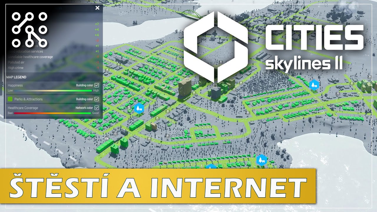 ŠTĚSTÍ OBYVATEL -  pořád jim něco vadí - EARLY ACCESS | CITIES: SKYLINES II | ČESKY