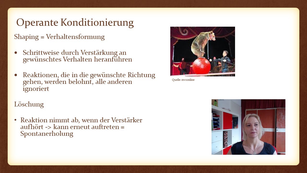 Lernpsychologie – Operante Konditionierung 3 – Psychologie Fernstudium IUBH