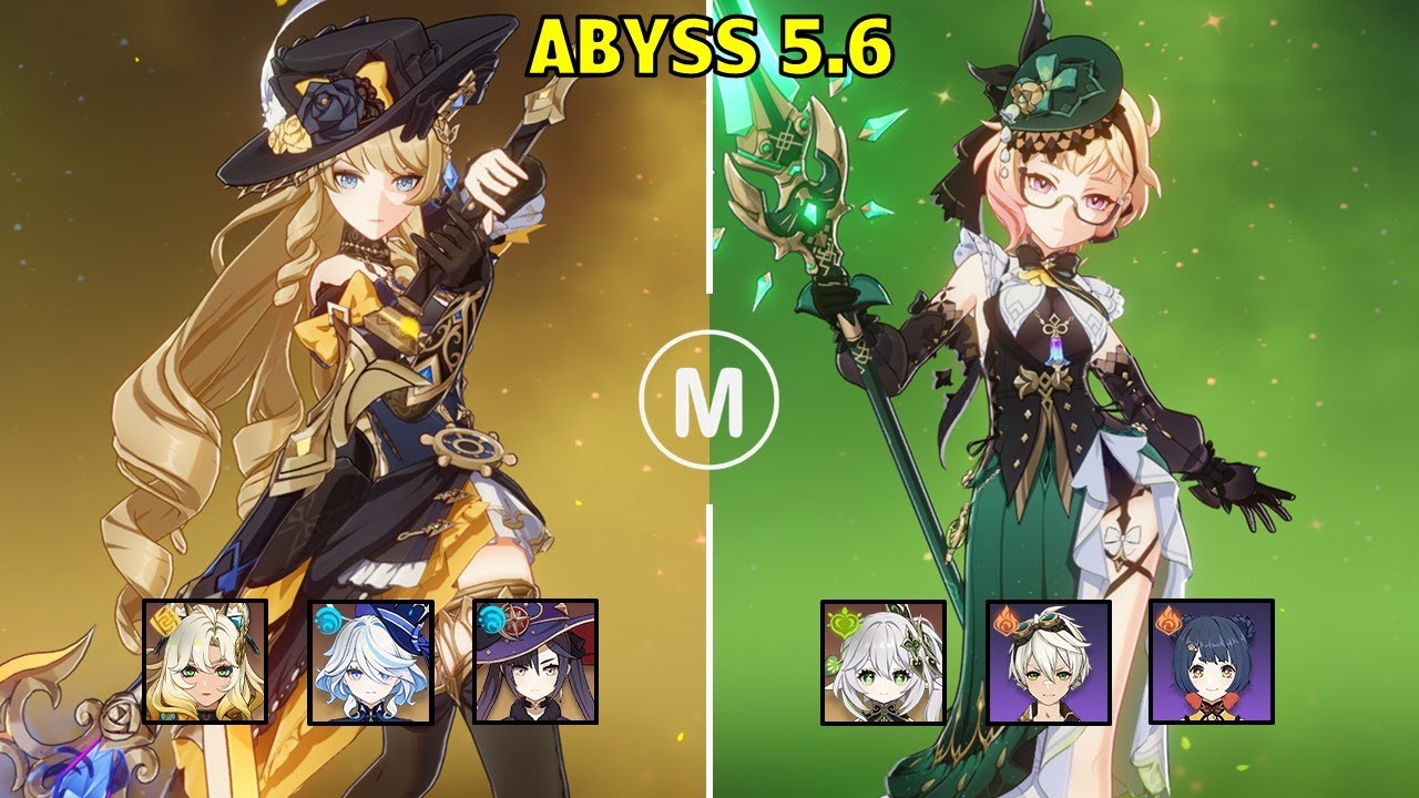 C2 Navia Double Hydro & C0 Emilie Burn - Spiral Abyss 5.6 Floor 12 9 stars Genshin Impact