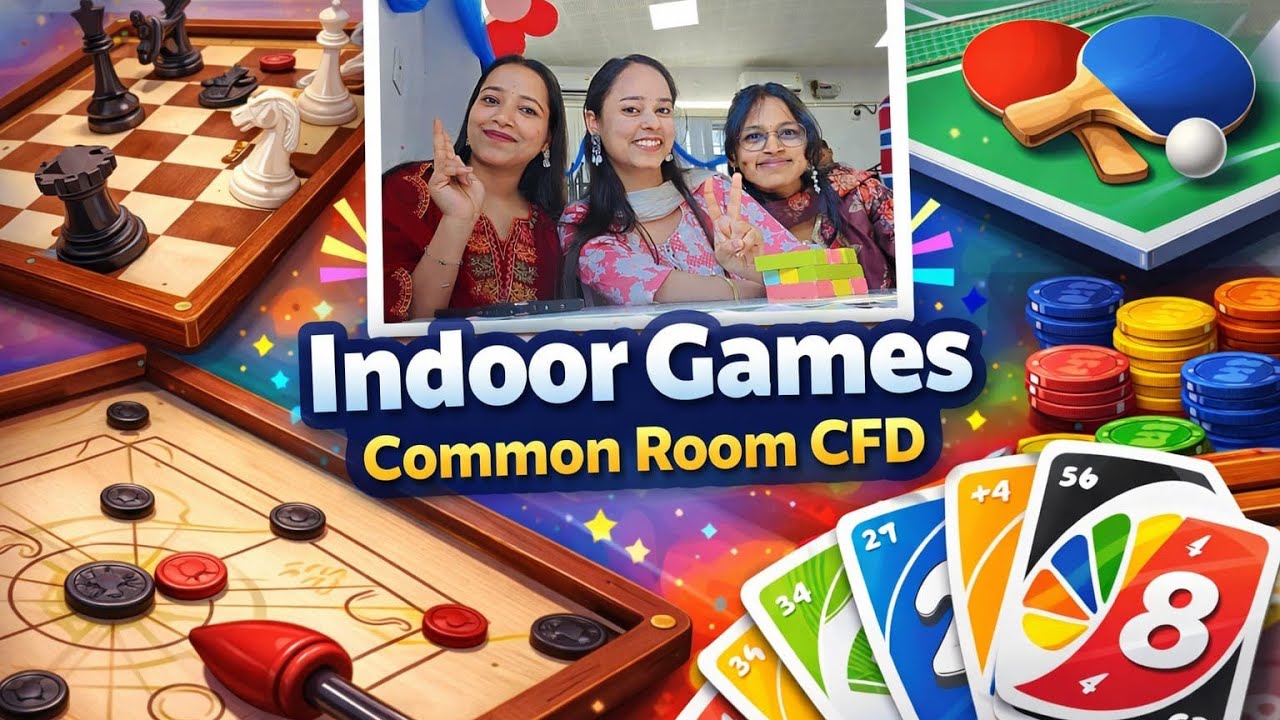Common room, indoor games!  |PMCH|  College Foundation Day(CFD) celebration begins!🥳