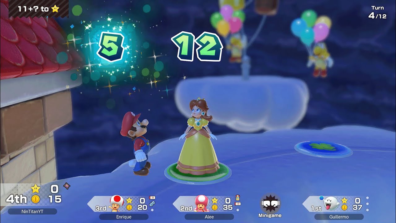 Super Mario Party Jamboree - Daisy vs Toadette vs Toad vs Boo - Mario's Rainbow Castle