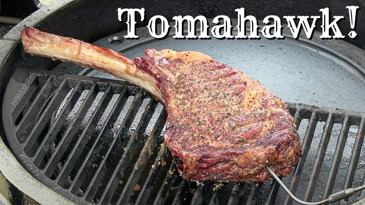 Best Way To Cook A Tomahawk Steak On A Kamado! | Tomahawk Ribeye | Golden's Cast Iron Kamado!