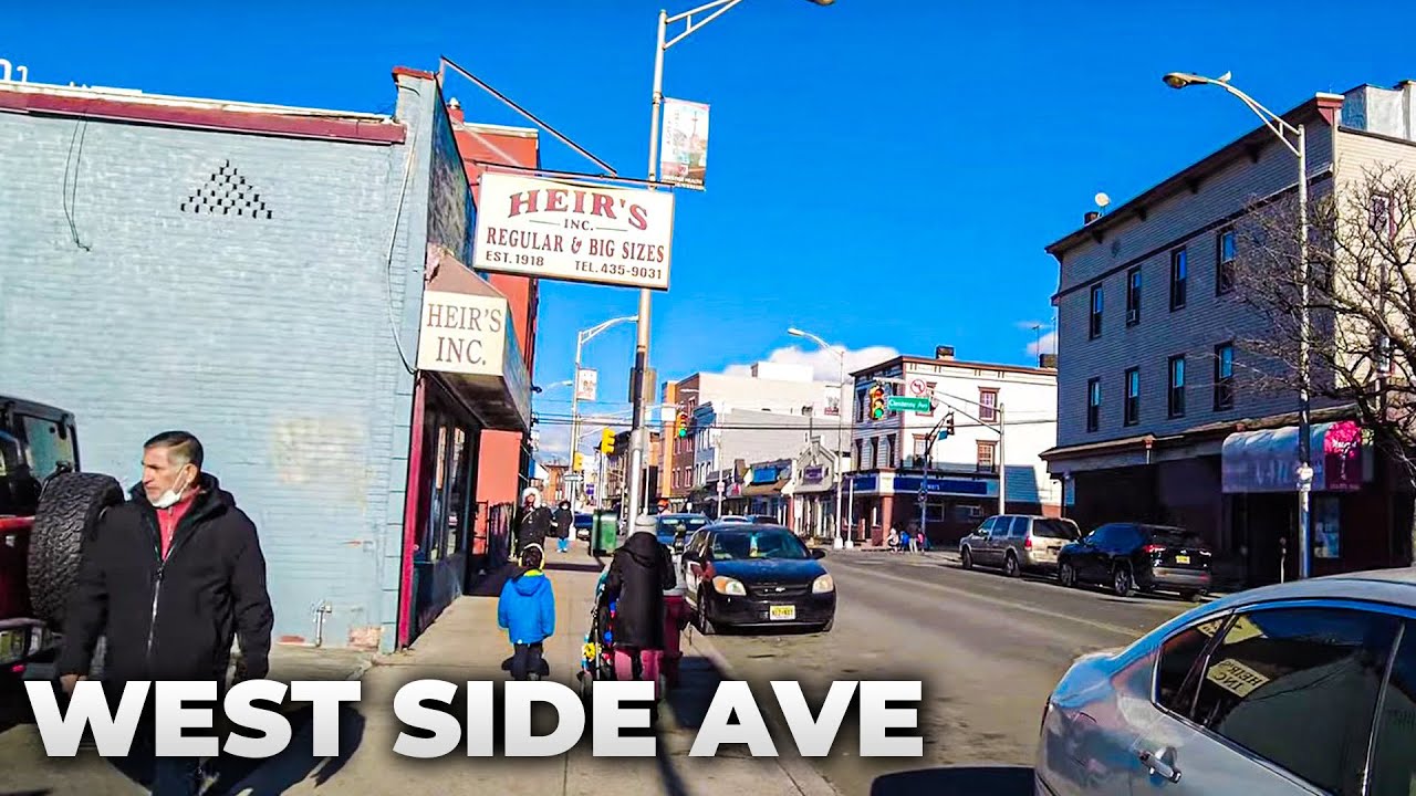 Walking New Jersey's West Side Avenue in Jersey City (January 2022)