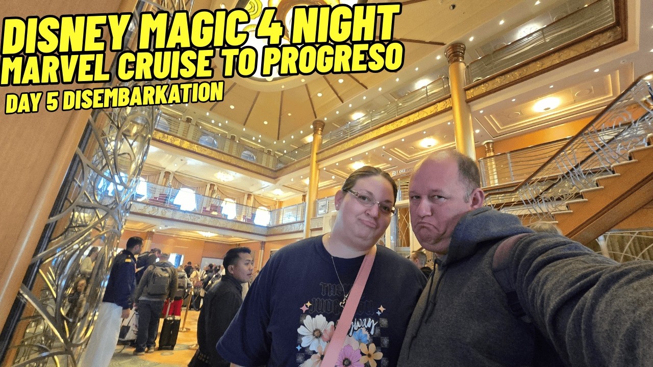 Disney Magic cruise from Galvston TX to Progresso Disembarkation and review of our cruise 2/6/2026