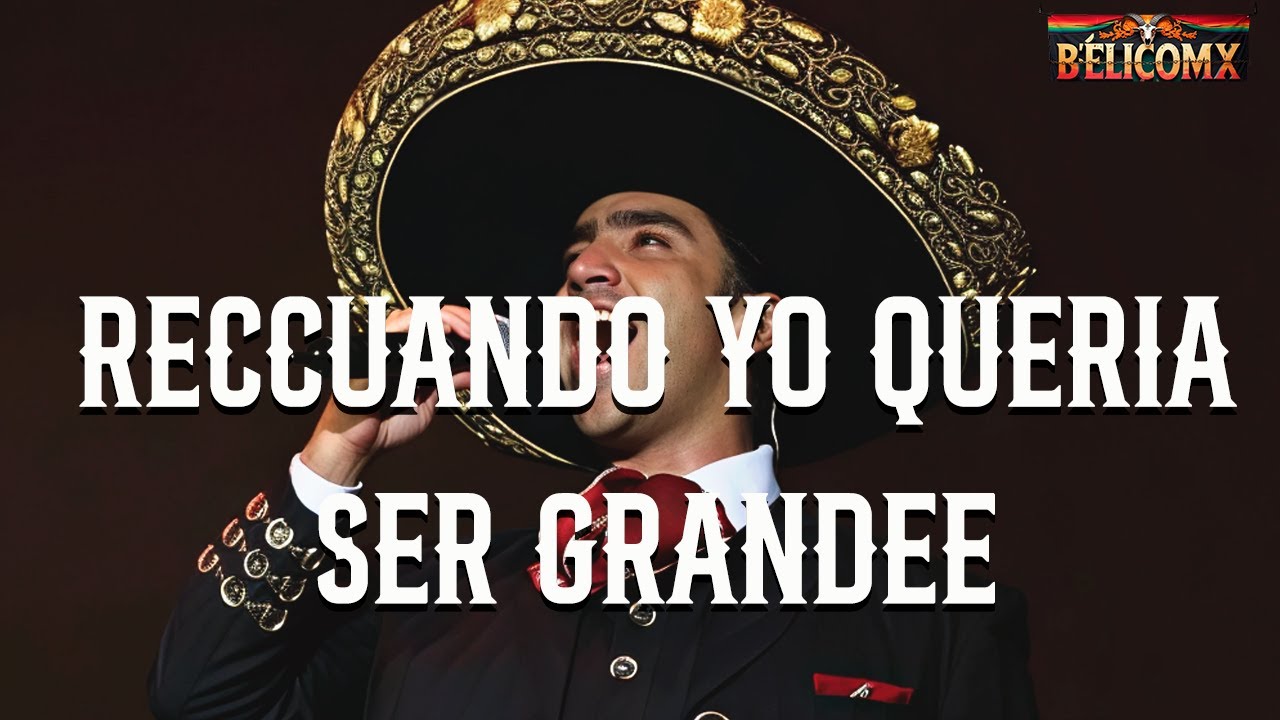 Alejandro Fernández - Cuando Yo Quería Ser Grande (Letra)