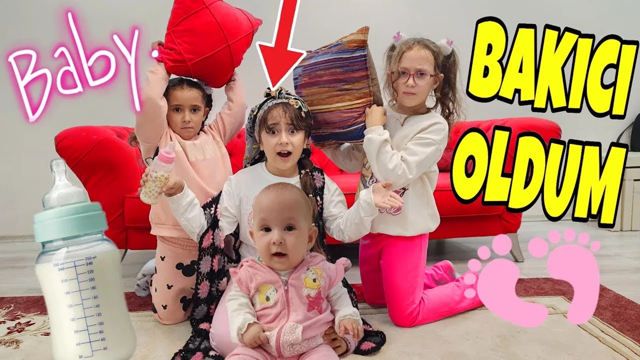 BAHAR BANU ALYA VE ASEL MİRA ESMALARA GİTTİ !! ESMA BİR GÜN BOYUNCA BAKICI OLDU !!