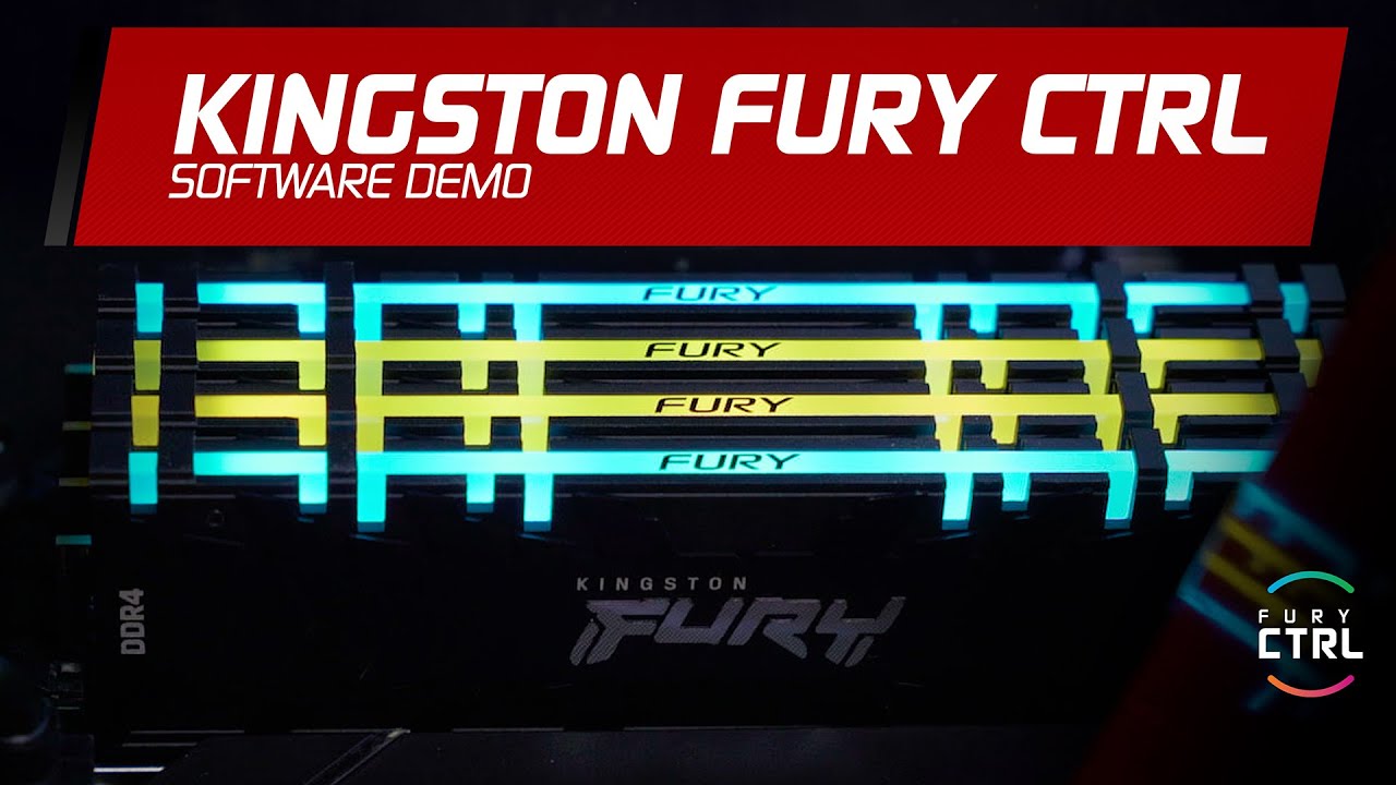 Software de iluminaci&oacute;n RGB FURY CTRL de Kingston