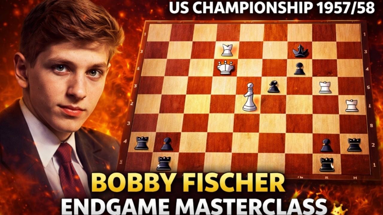 Bobby Fischer Endgame Masterclass | US Championship 1957 ♟️