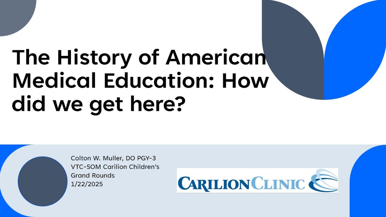 The History of American Medical Education: How Did We Get Here?