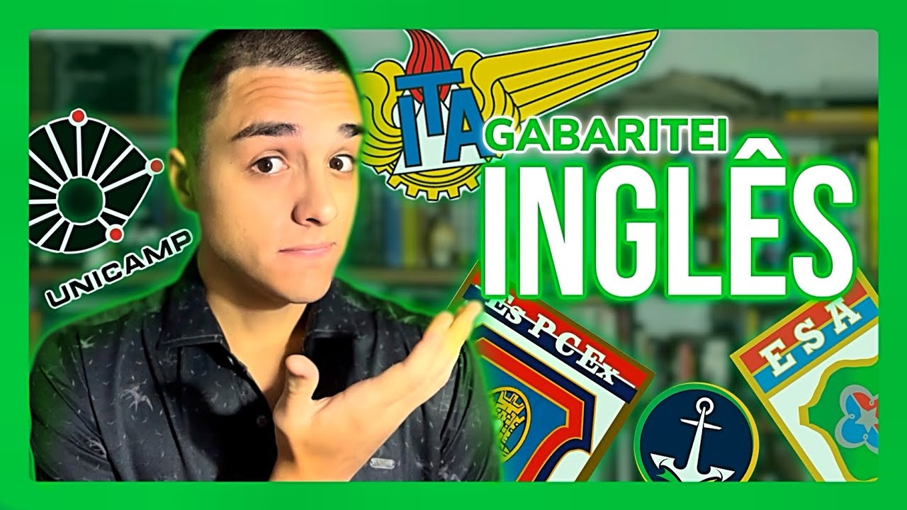 COMO GABARITEI INGLÊS EM VÁRIAS PROVAS! - Concursos Militares e Vestibulares - Nicolas Lazaroto