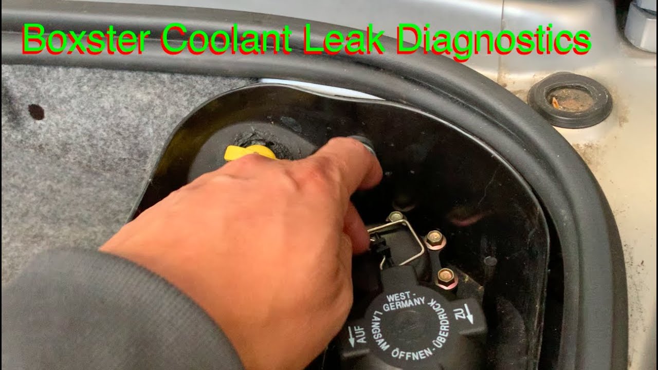 porsche boxster - coolant leak diagnostics