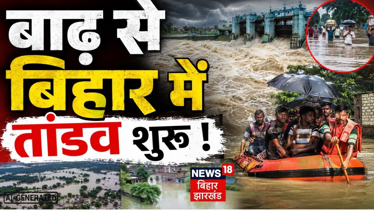 Weather Update: बिहार-झारखंड में अगले 24 घंटे भारी, बाढ़ और बारिश का डबल अटैक! | Bihar Flood | Rain