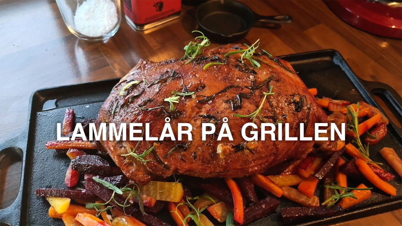 Grille lammelår på traeger