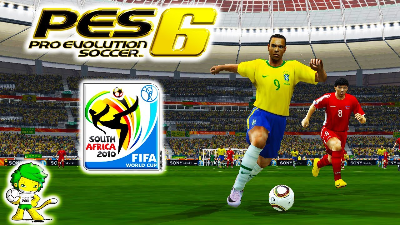 JOGANDO PRO EVOLUTION SOCCER 6 - COPA DO MUNDO DE 2010 COM O BRASIL!! -  PES6/PC - WORLD CUP 2010