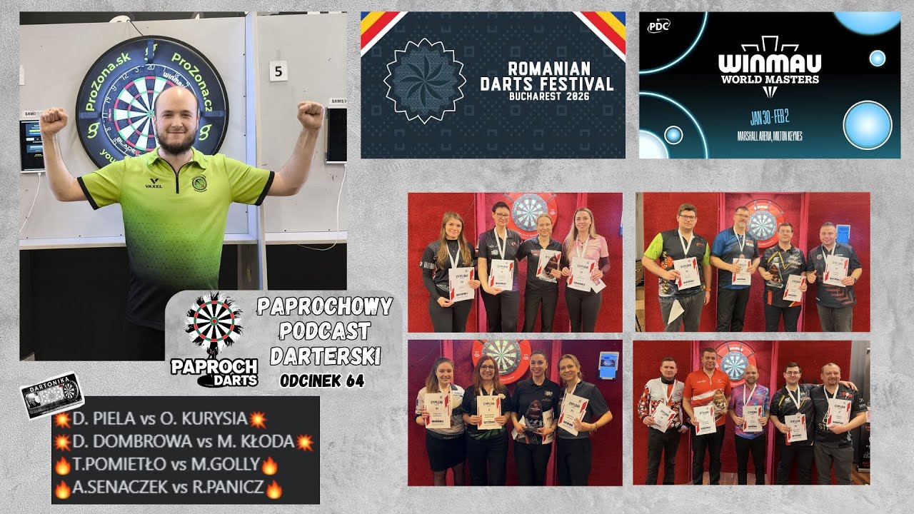 Brulion z awansem na ET2, Grand Prix POD, Winmau World Masters | Paprochowy Podcast Darterski #64